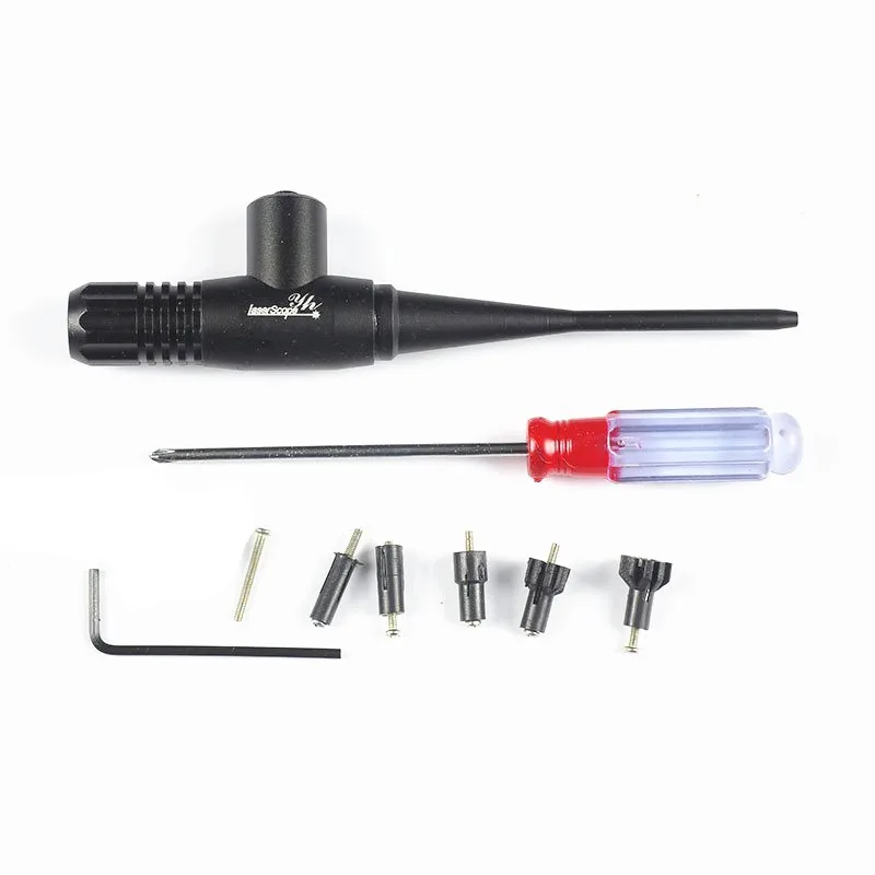 

10 pcs Tactical Boresighter Red Dot Laser Bore Sighter Collimator Professional Laser Scope .22-.50 Caliber with Box Hunting Caza