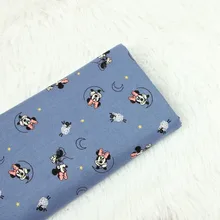 50*140 см хлопок поплин мультфильм печати Минни Ткань, ручной работы DIY одежды платье Детская одежда D30