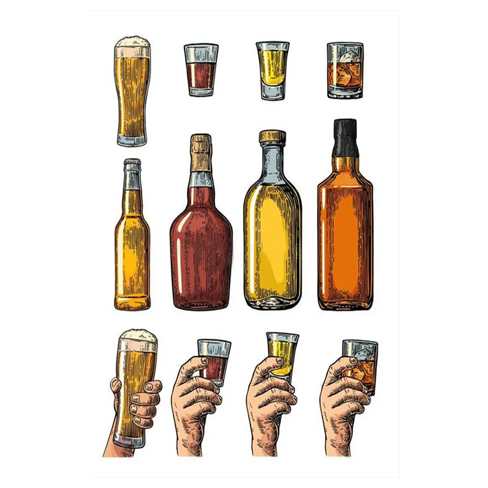 Виски Оловянная вывеска Бар Паб винтажный Настенный декор ретро пиво кофе металлический плакат 20x30 см