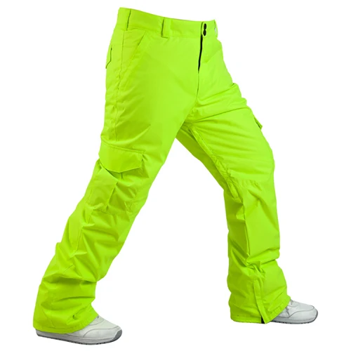 Snowboarding pants Men Professional Winter Ski Pants Warm Windproof Waterproof Snow Skiing Pants Outdoor Winter Trousers - Цвет: COLOUR 6