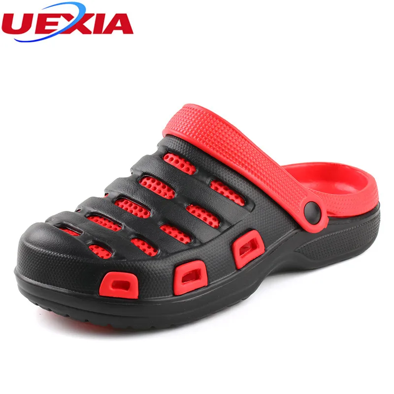 

UEXIA Summer Men's Garden Clogs Sandals 2018 Eva Casual Non Slip Water Sandals Mens Lightly Slippers shoes men zapatos hombre