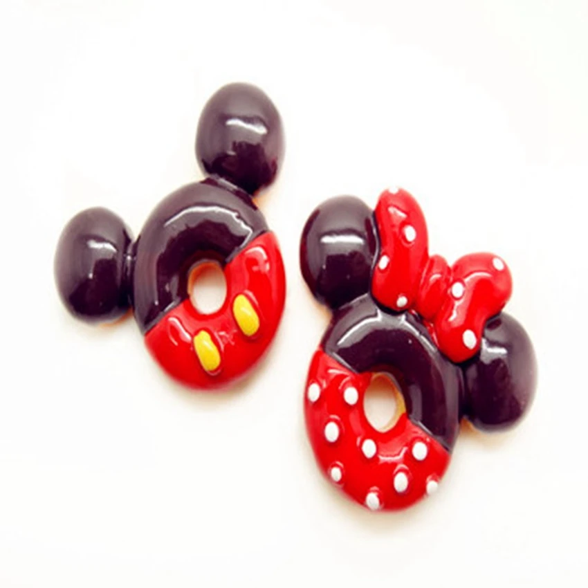 

Diy Crafts 20pcs 38*30mm,37*28mm Hot And Kawaii Flat Back Resin Cabochon Donut