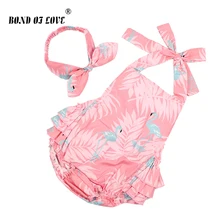 Baby Bodysuits Flamingos Print Loves Infant Girl Clothing Sleeveless Newborn Jumpsuit 2019 Summer Baby Girls Bodysuit Baby Bodysuits Flamingos Print Loves Infant Girl Clothing Sleeveless Newborn Jumpsuit 2019 Summer Baby Girls Bodysuit