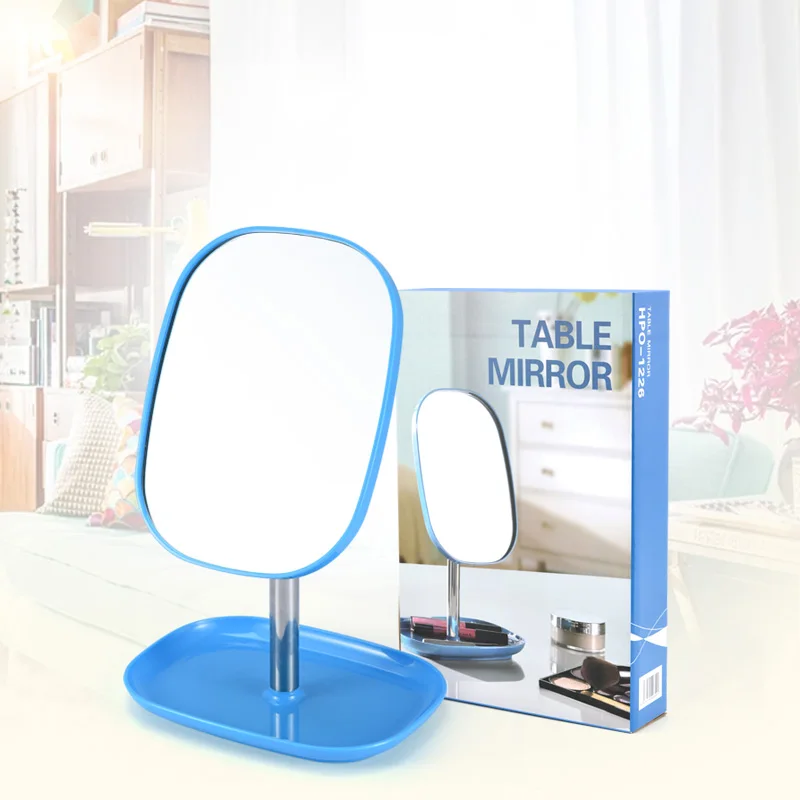 ANHO Fashion Square Stand Makeup Mirror HD Desktop Cosmetic Beauty