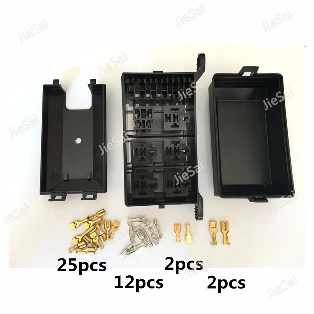 High Quality Automotive Fuse Box 6 Relay Relay Box Holder 5 Road For Nacelle Car Truck SUV Insurance Factory Supplier-in Fuses from Home Improvement on ...