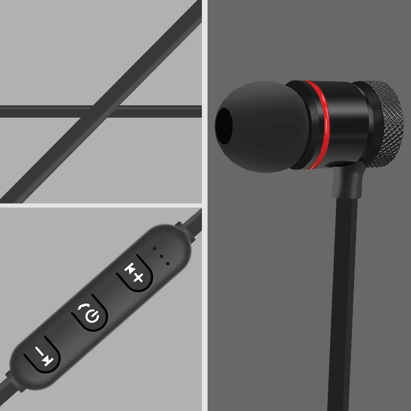 Беспроводные наушники M & J F05 с Bluetooth металлические спортивные защитой от пота