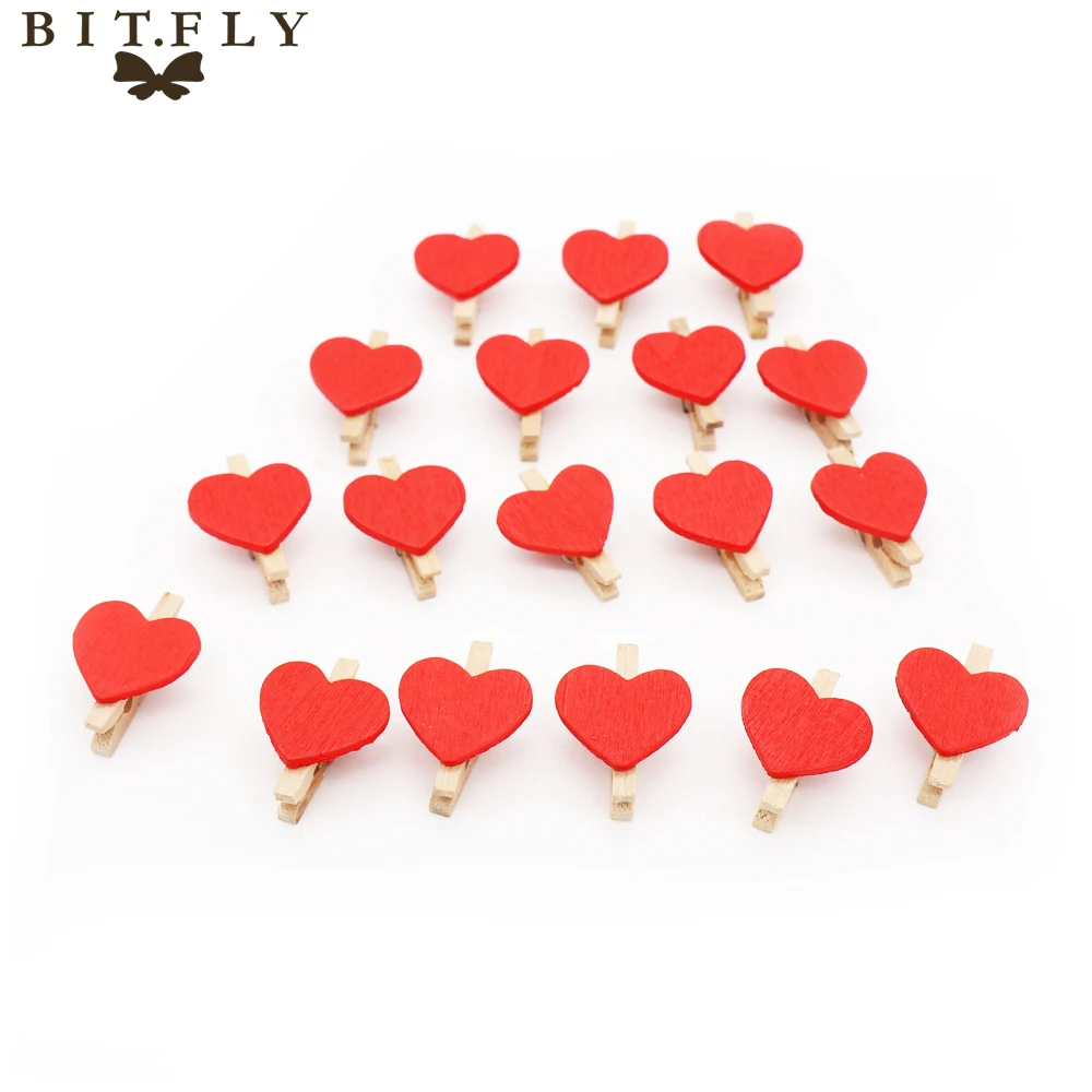 100Pcs Love Heart Wooden Clip Photo Paper Craft Diy Clips Wedding Party Christmas Favor Romantic Cute Mini Kawaii Red In DIY Decorations From Home 100Pcs Love Heart Wooden Clip Photo Paper Craft Diy Clips Wedding Party Christmas Favor Romantic Cute Mini Kawaii Red In DIY Decorations From Home