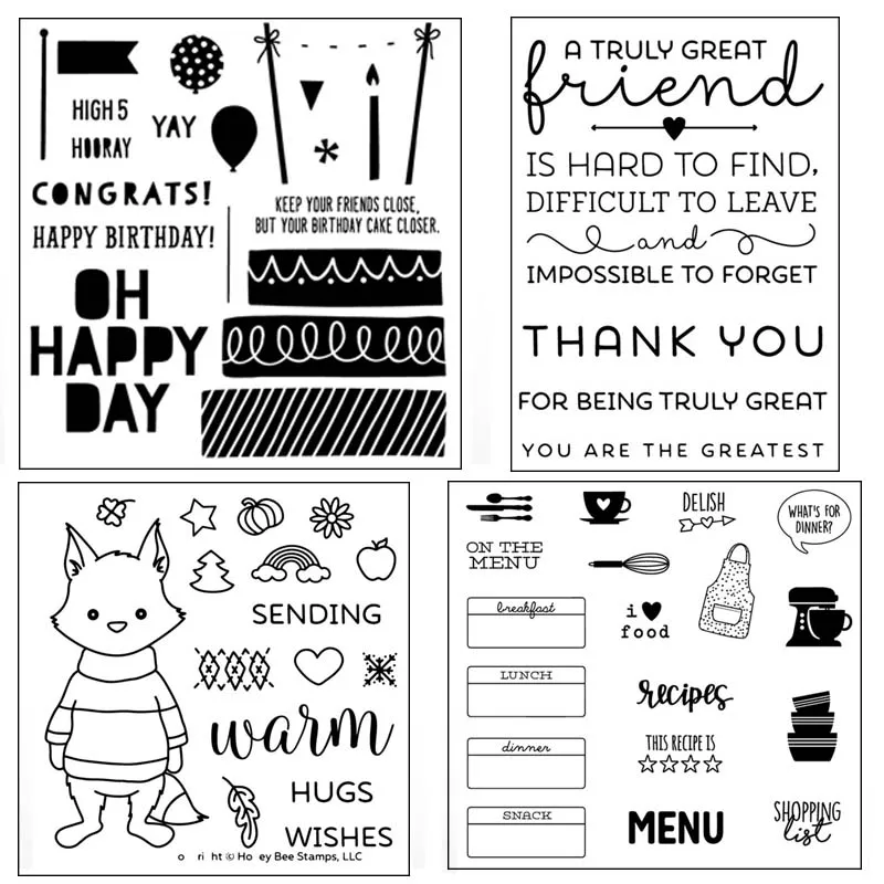 

ZhuoAng A large collection of postage stamp Transparent and Clear Stamp DIY Scrapbooking Album Card Making DIY Decoration Making