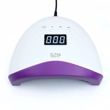 Инструмент для дизайна ногтей SUN1S УФ светодиодный светильник для маникюра ЖК-экран отверждения быстросохнущая лампа для ногтей гель полировальный станок автоматическое распознавание