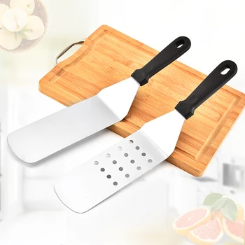 

2pcs Stainless Steel Spatula Set Griddle Spatula Griddle Scraper and Pancake Flipper Hamburger Turner Utensil Great