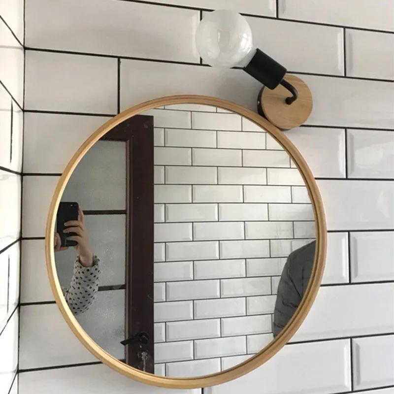 Modern Black White Wood Wall Light Bedside Wall Lamp Vintage Loft Wall Lighting Up & Down E27 E26 for Bedroom (2)