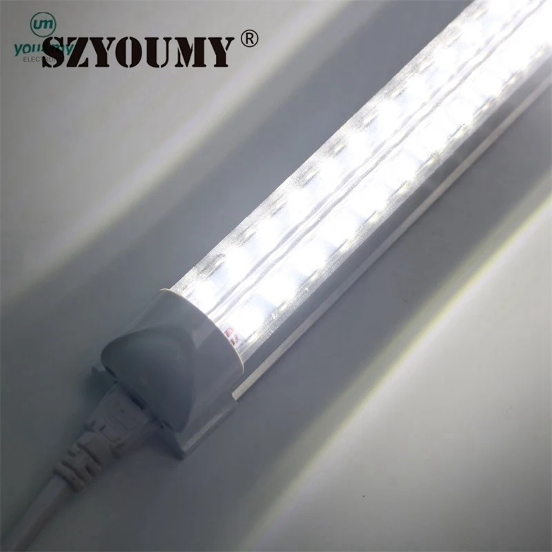 SZYOUMY V образная 3ft 4ft 5ft 6ft 8ft фотолампы T8 встроенные светодиодные двухсторонние SMD2835
