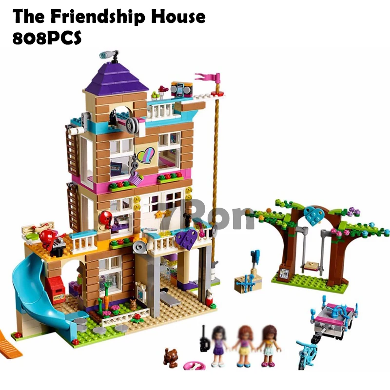 

Bela 10859 Toys 808Pcs Girls Friend Series The Friendship House Set Building Blocks Bricks Kids Gifts Compatible With lego 41340