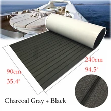 Самоклеющиеся лодка тик настил простыни морской полы ковры с конический уголь серый коврик из ЭВА 90x240 см Yacht аксессуары для лодок