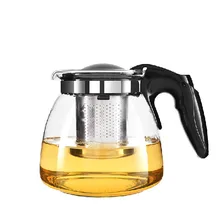 Лидер продаж! натуральная Стекло Чай горшок 900 мл дома и офиса Посуда для напитков фильтр Чай горшок Нержавеющая сталь фильтр тепло-resistan