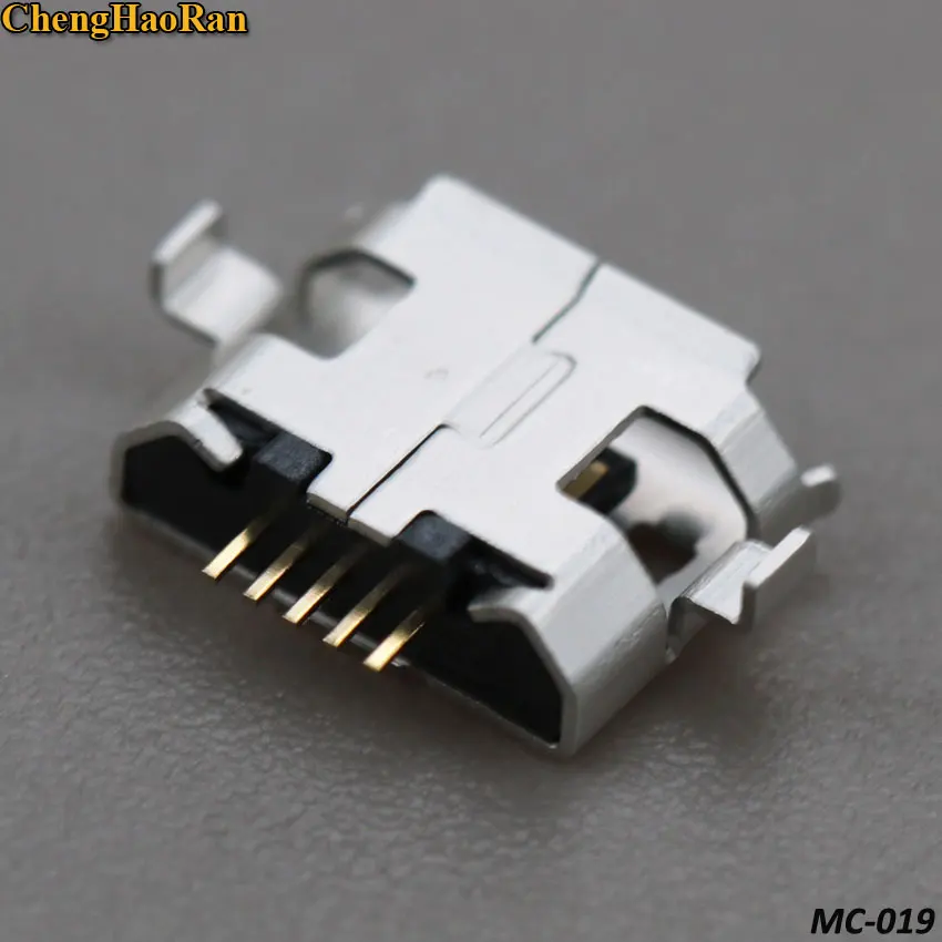 

ChengHaoRan 10pcs Micro USB 5pin B type Female Connector For Mobile Phone Micro USB Jack Connector 5 pin Charging Socket 1.0