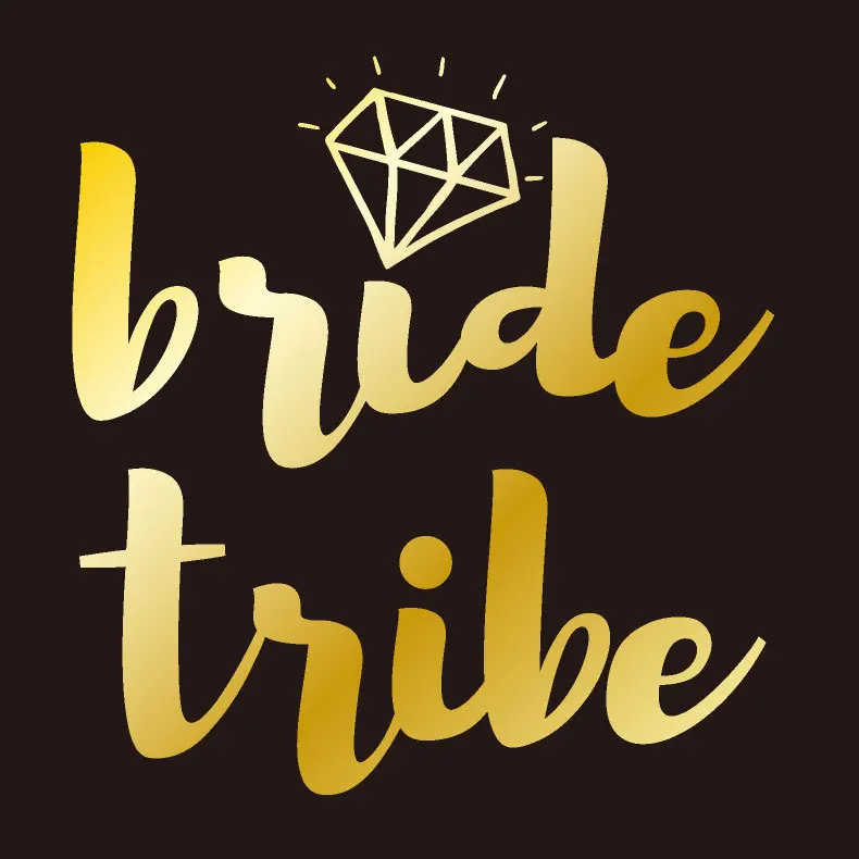 5 штук в партии команда надпись «Bride Tribe» жениха с принтами "Отряд наклейки для временных татуировок забавные Свадебные душ Временные татуировки девичник Вечерние - Цвет: T17