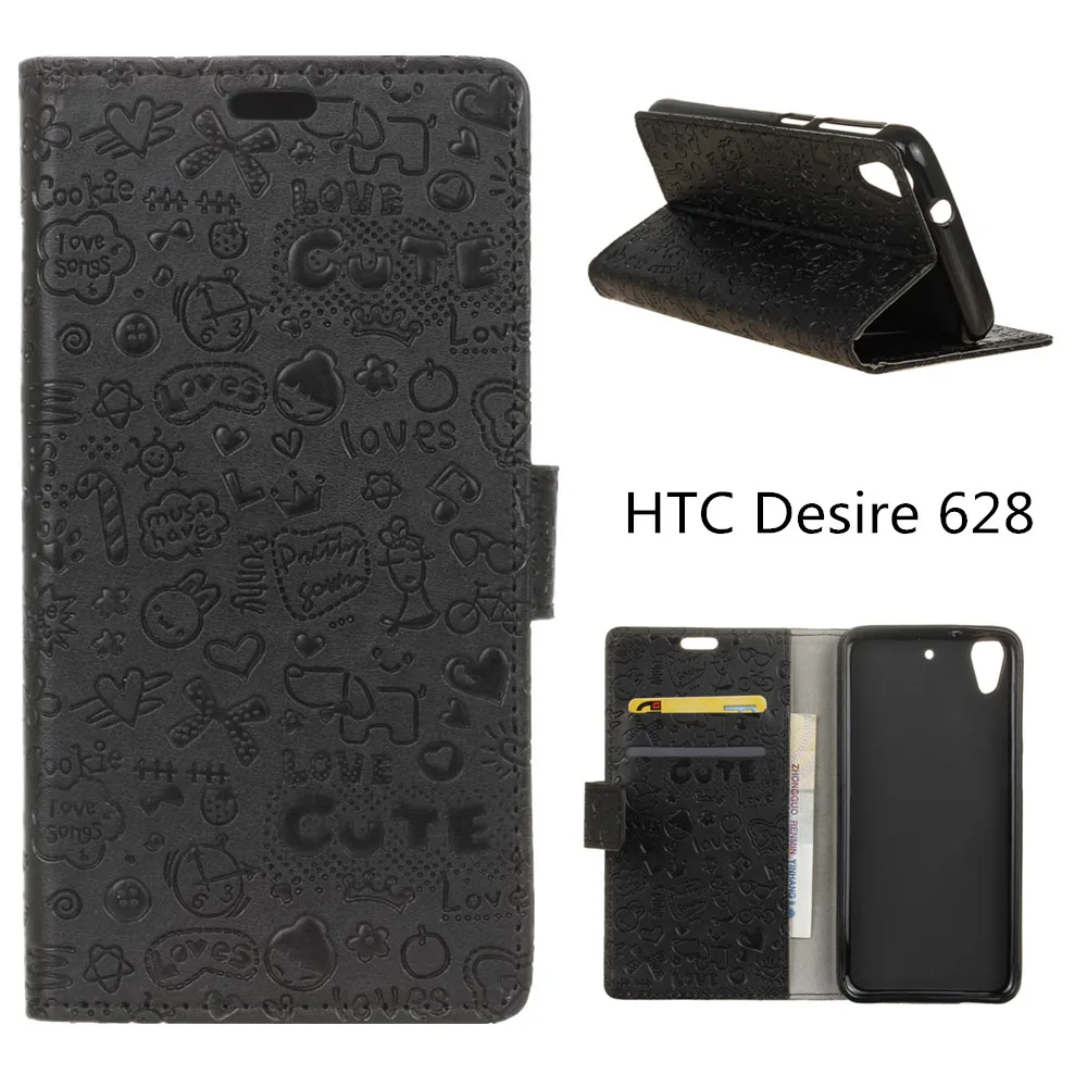 Hot Selling For HTC Desire 628 font b Cartoon b font Case font b Wallet b