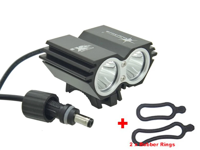 Excellent SolarStorm X2 5000 Lumen Bike Light Bicycle lamp 2x XML t6 LED BicycleLight Bike headLamp+O ring (only headlight) 1 Excellent SolarStorm X2 5000 Lumen Bike Light Bicycle lamp 2x XML t6 LED BicycleLight Bike headLamp+O ring (only headlight) 1