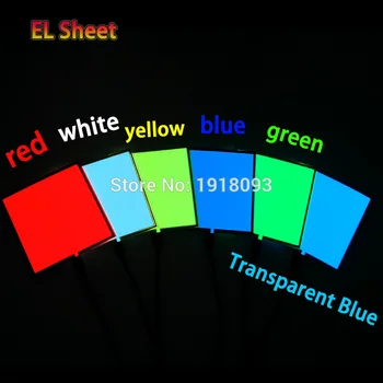 

DC-3V Cell Box Driver+6 Colors Choose 10X10CM EL Sheet el panel for house decoration,energy saving Holiday lighting Toys