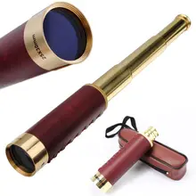 10 шт./лот 25x30-zoom-brass-monocular-pirate-telescope-great-for-nautical-outdoor-camp с Чехлы