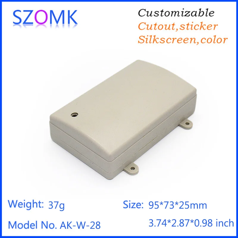 

one piece szomk electrical tester for high voltage electrical enclosure plastic project box pcb enclosure 95*73*25mm