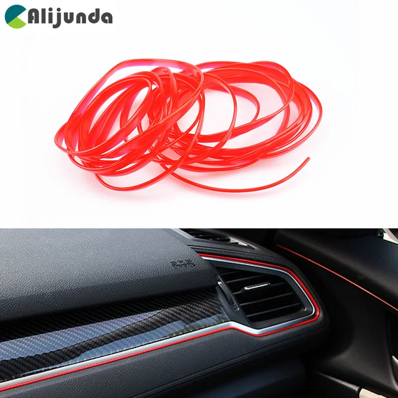 Alijunda 5 м Внутренняя декоративная полоска для Kia Rio K2 K3 K5 K4 Cerato Soul Forte Sportage R SORENTO