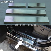 Роскошные высокого качества из нержавеющей стали двери порога входные охранники наклейка для Jeep Grand Cherokee 2011 2012 2013