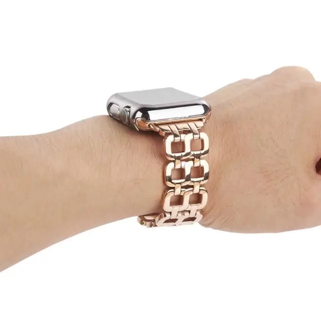 Luxury    for apple watch band iWatch strap accessories watch parts watch band bracelet Metal Stainless Steel (1)