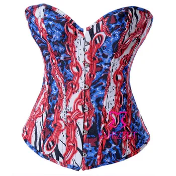 

Wild Fantasy Denim Corset Bustier Lumbar Corset Sexy Women Shaper Jean Lingerie