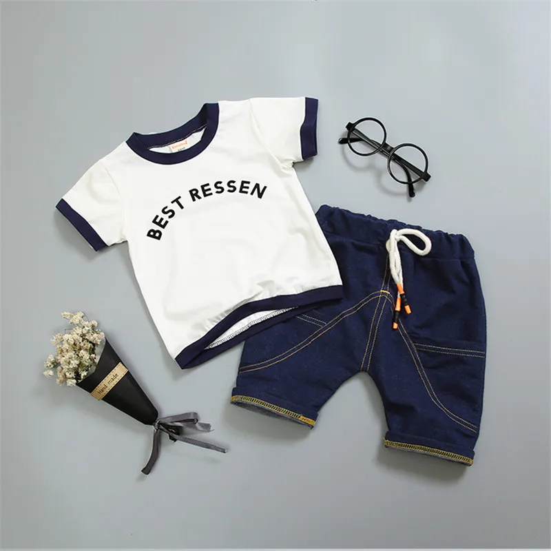 Summer font b baby b font girl boy clothes cotton 2018 new active kid boys girls