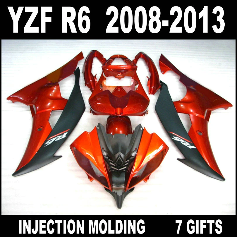 Лидер продаж литье под давлением для обтекателей YAMAHA R6 2008-2013 08 09 10 11 12 13 YZF
