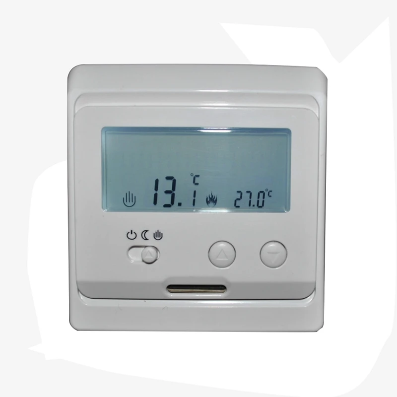 Цифровой термостат для теплого пола для водяного отопления радиатора - Цвет: White