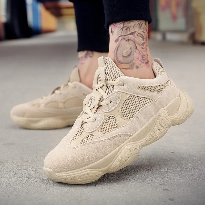 

Men's Mesh Breathable Sneakers Casual Leisure Low Top Running Sports Shoes Lace-Up Walking Shoes Sneakers