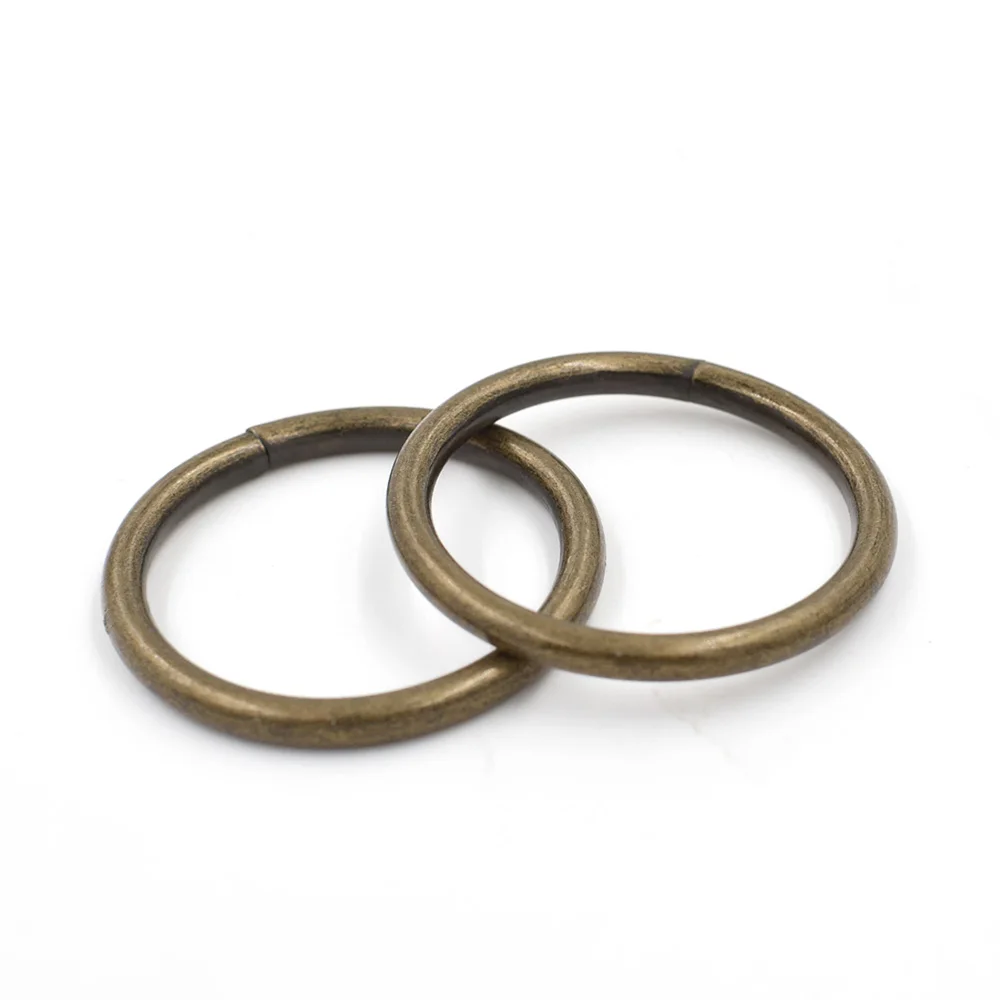 

10 SETS Inner Diameter 30 MM Metal Buckle Hoop Circle Clothing & Accessories Hanging Rings Bronze Rivet