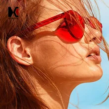 Fashion Candy Color Cat Eye Integrated Eyewear Women Sunglasses Shades Luxury Brand Designer Sun glasses UV400 Fashion Candy Color Cat Eye Integrated Eyewear Women Sunglasses Shades Luxury Brand Designer Sun glasses UV400