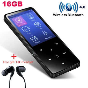 

CHENFEC Player MP4 Bluetooth with HIFI Earphones / Speaker 2.4 Screen Touch Keys Fm Radio Mini Sport MP4 Player Portable Walkman