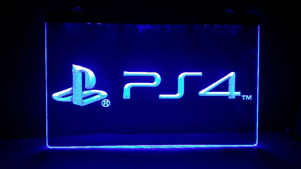 Playstation 4 PS4 светодиодный неоновая вывеска для организаций и магазинов