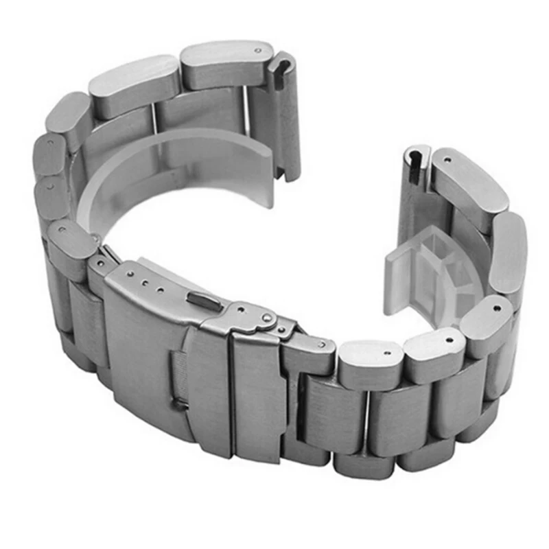 Black Silver Stainless Steel Replacement Wrist Band Sport Safety Wrist Support Wristband Strap for Garmin Fenix 3/3 HR with Tool