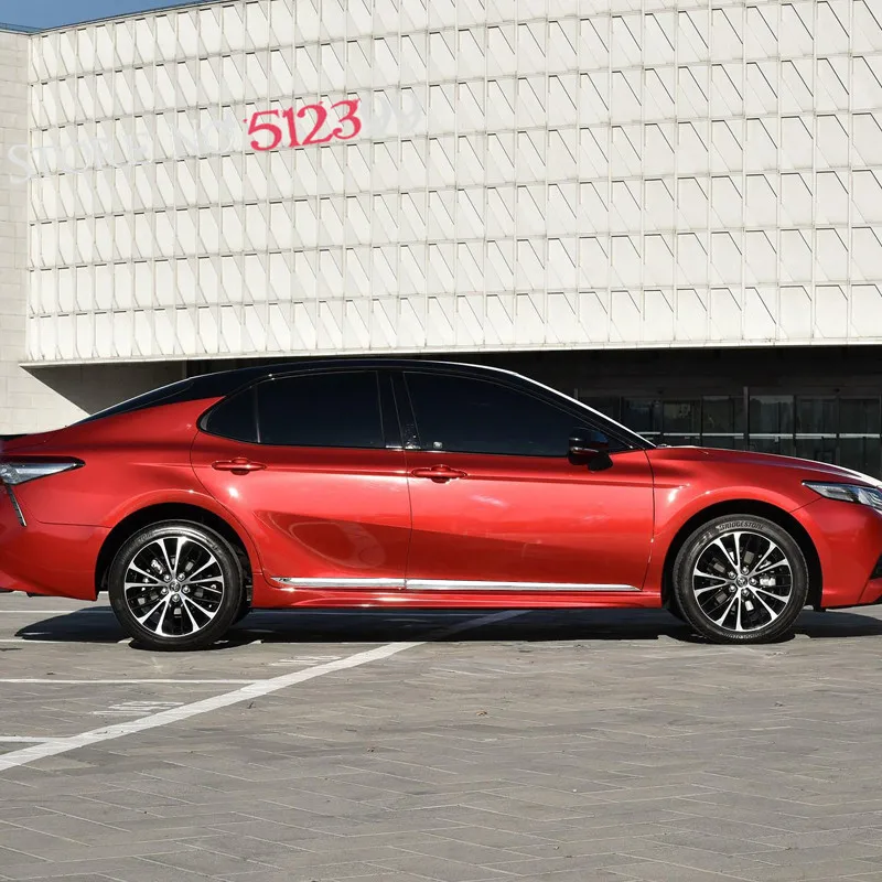 4 Pieces / set ABS Shiny Chrome Car Side Body Decorative Mouldings