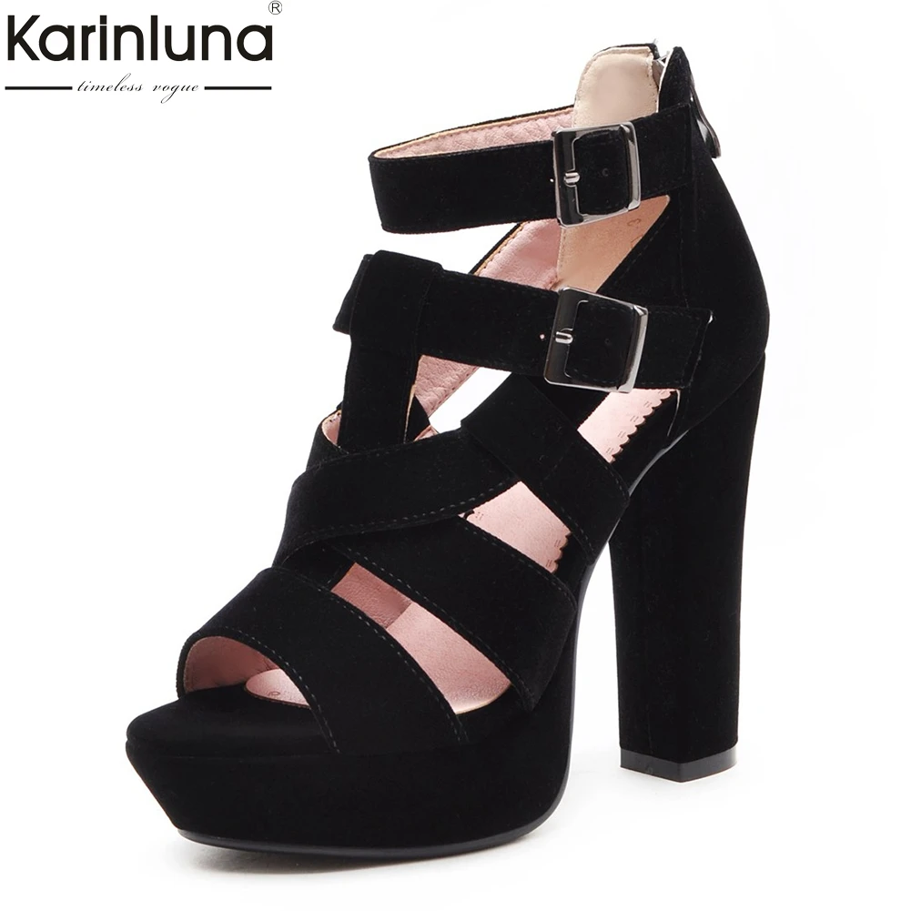 

big size 43 quality fashion super high heels shoes woman sexy platform black red Prom party sexy summer sandals shoes women