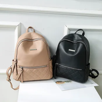 

081918 newhotstacy women PU leather backpack lady casual travel bag