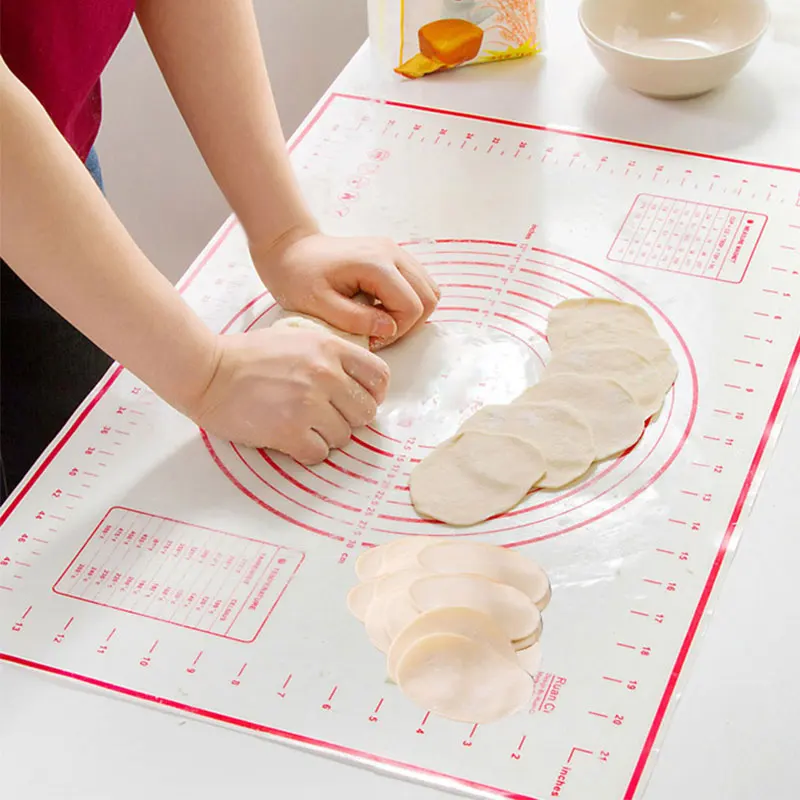 Baking Tool High Temperature Resistance Kitchen Kneading Pad Surface Mat Large Anti Slip Rolling Plate Silica Pad
