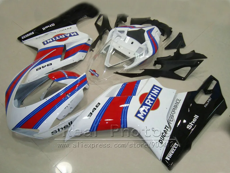 

Compression molding fairing kit for Ducati 848 1098 1198 07 08 09 10 11 white black red fairings set 848 1198 2007-2011 HZ18