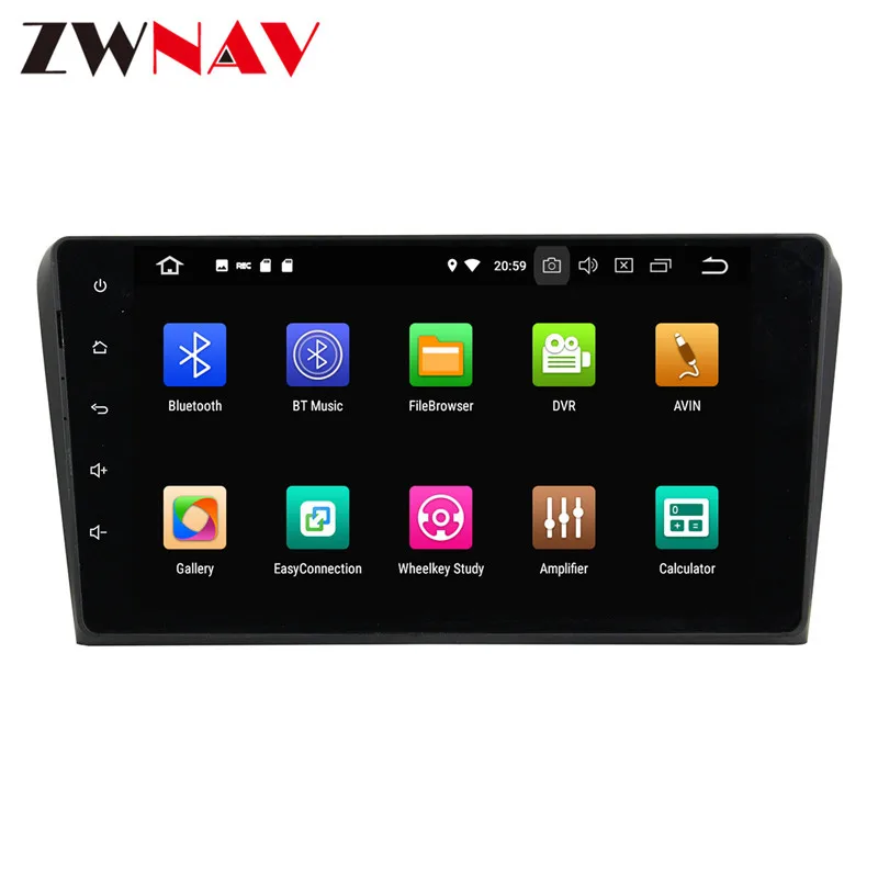 Perfect Android 9 car radio Car DVD CD Player For Mazda 3 2004-2009 GPS navigation headunit tape recorder 4GB 2DIN radio 1