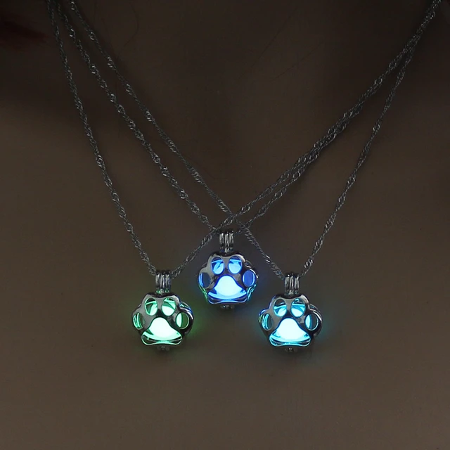 Glow In The Dark Necklace Metal Pet Cat Necklaces For Woman Animal Dog