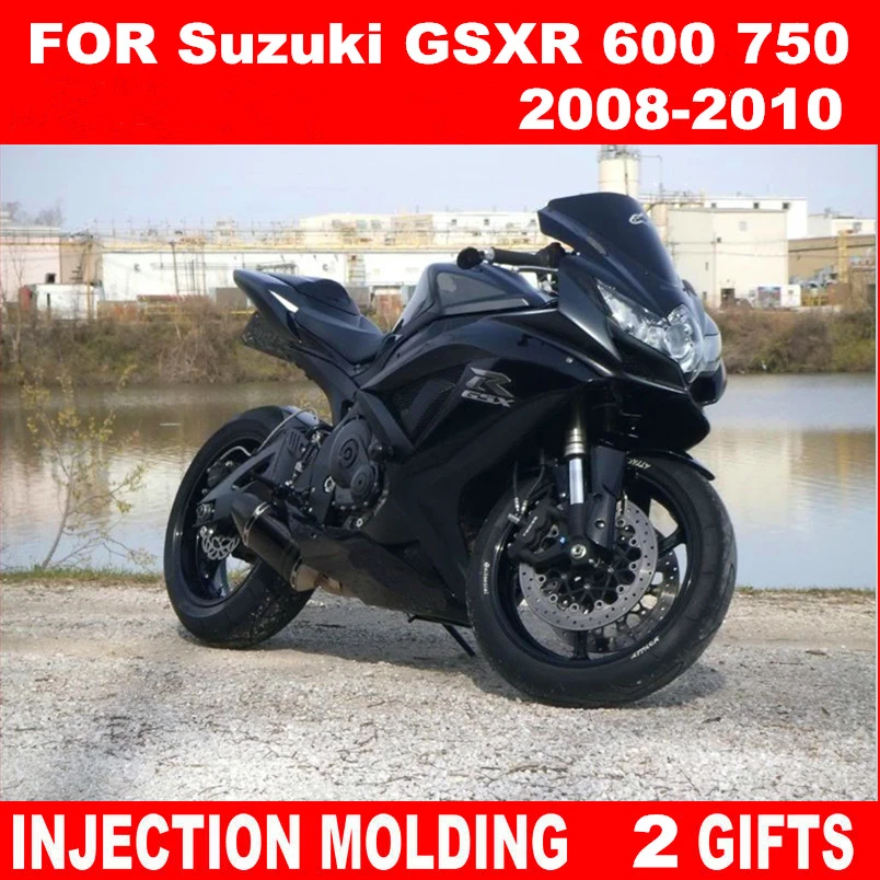 MSA Injection Mold Black Fairing Kit Fit for Suzuki 2006 2007 GSXR 600 750 a004