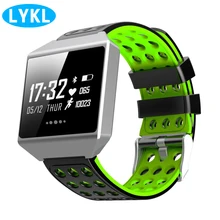 LYKL 1,3 дюймов Большой цветной экран Смарт-браслет CK12 монитор кровяного давления сердечного ритма спортивный фитнес-трекер Bluetooth умный Браслет