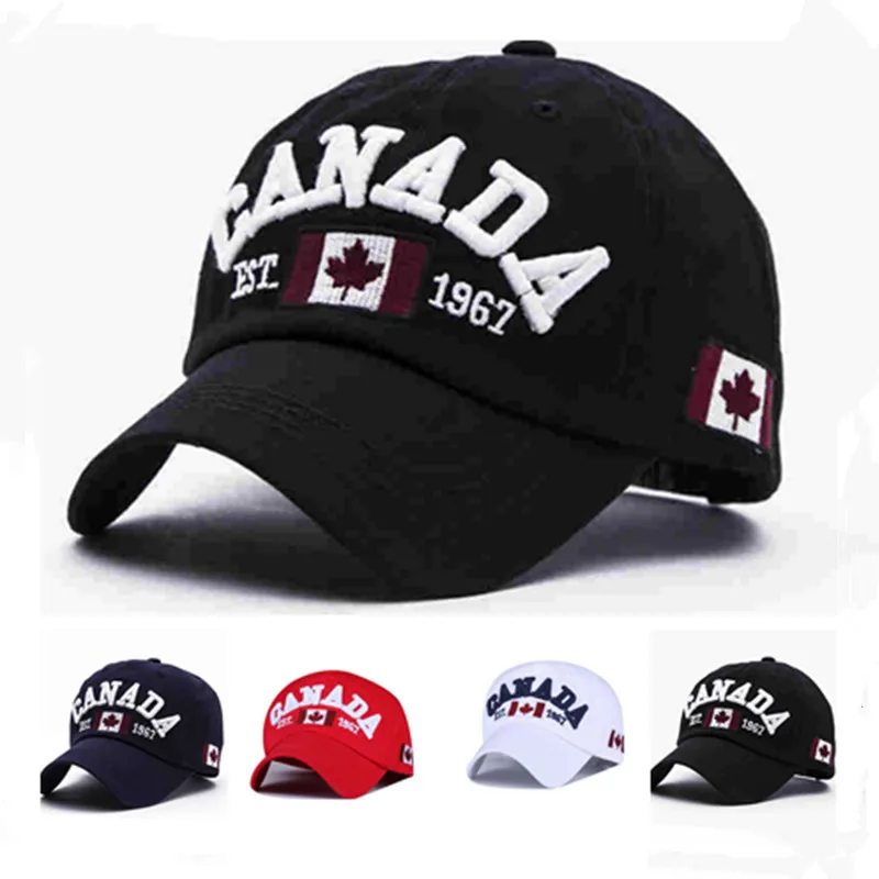 New Arrivals Cotton Gorras Canada Baseball Cap Flag Of Canada Hat