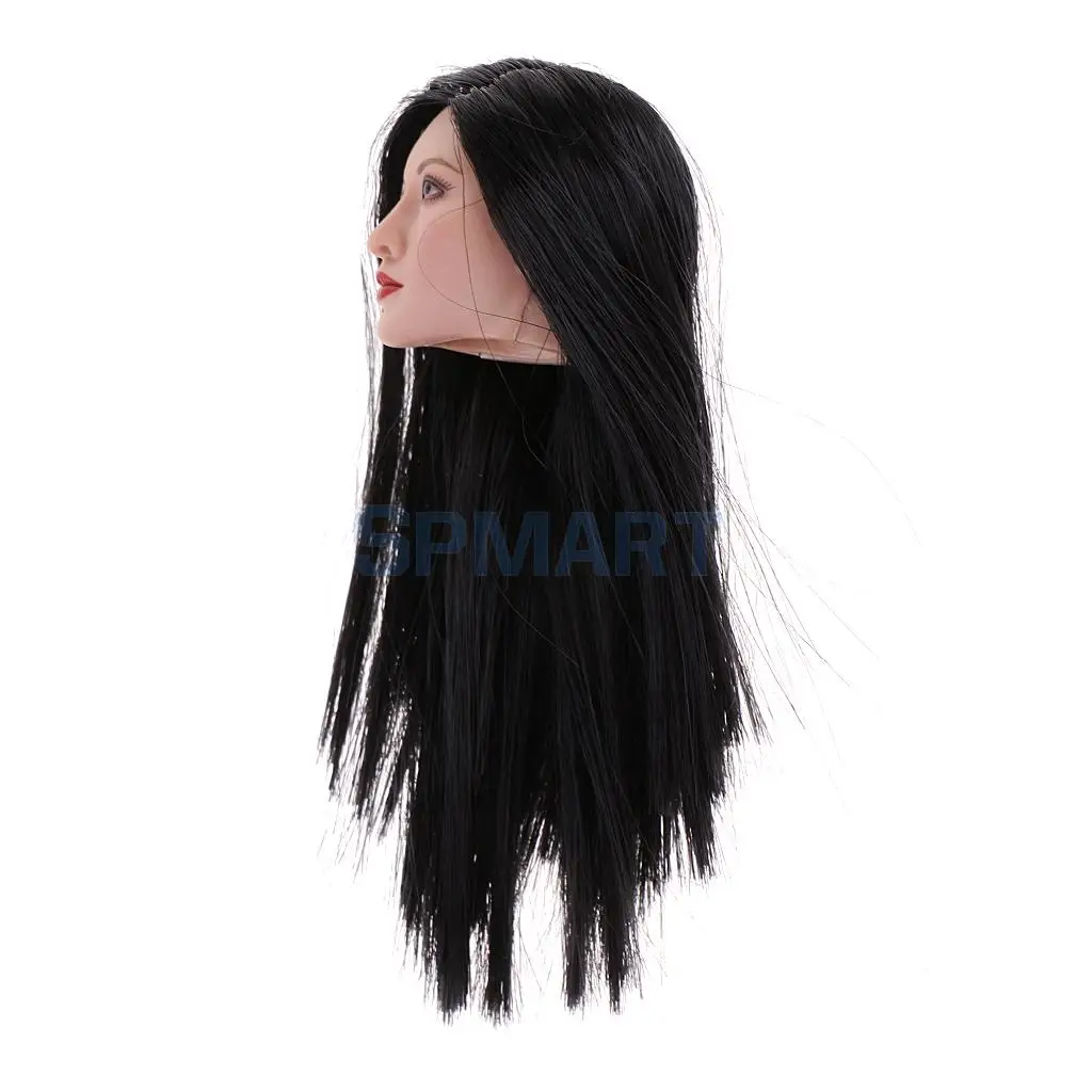 1/6 Asian Beauty Soldiers Head Sculpture Sculp for 12inch   Hot Stuff  Kumik Action Figure